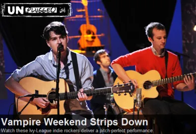 Assista ao MTV Unplugged do Vampire Weekend