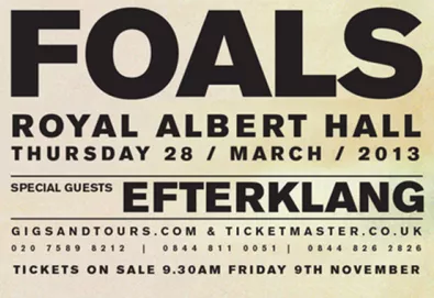 Foals lançará registro ao vivo gravado em Londres
